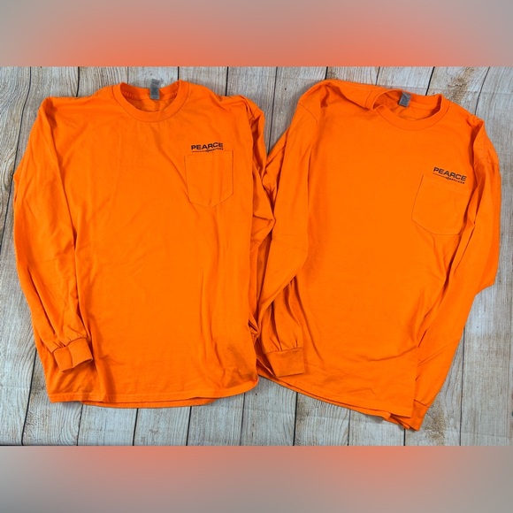 Gildan Pearce Services Hi Visibility Work Wear T Shirts XL Lot Of 2 - Picture 1 of 6